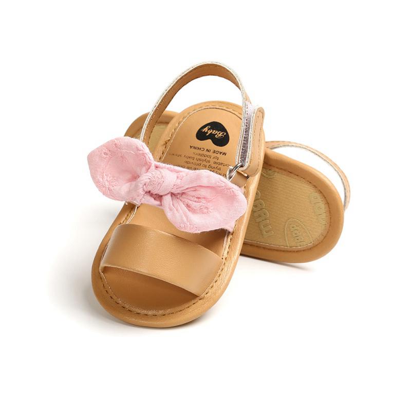 Summer Baby Girls Bow First Walkers Soft Bottom Shoes Girls Baby Toddler Sandals
