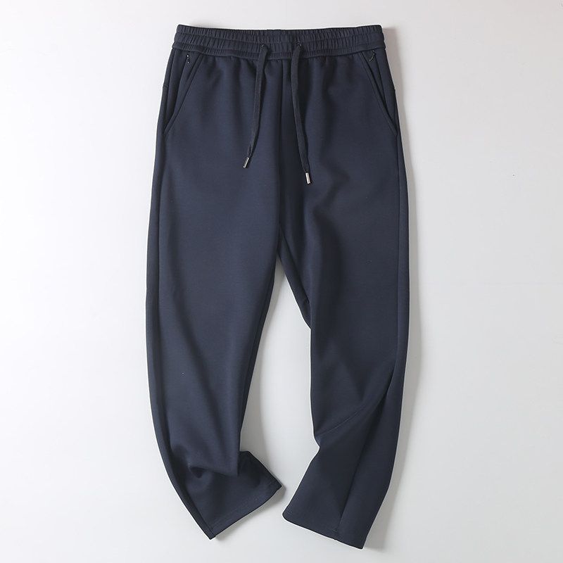 Welfare Comfortable Stretch Cut the Tag off Straight American Sweatpants Men's Foreign Trade Cattle Goods Autumn Lace-up Sports Casual Pants