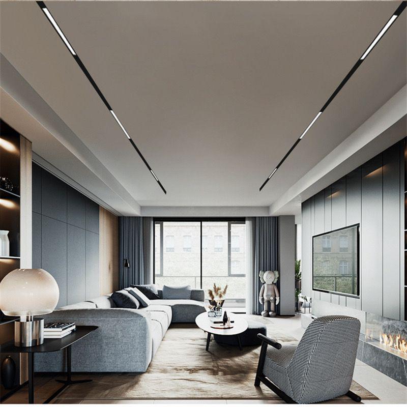Recessed Magnetic Track Light: Concealed Linear Spotlight for Living Rooms, Bedrooms, Hallways & Household Surfaces
