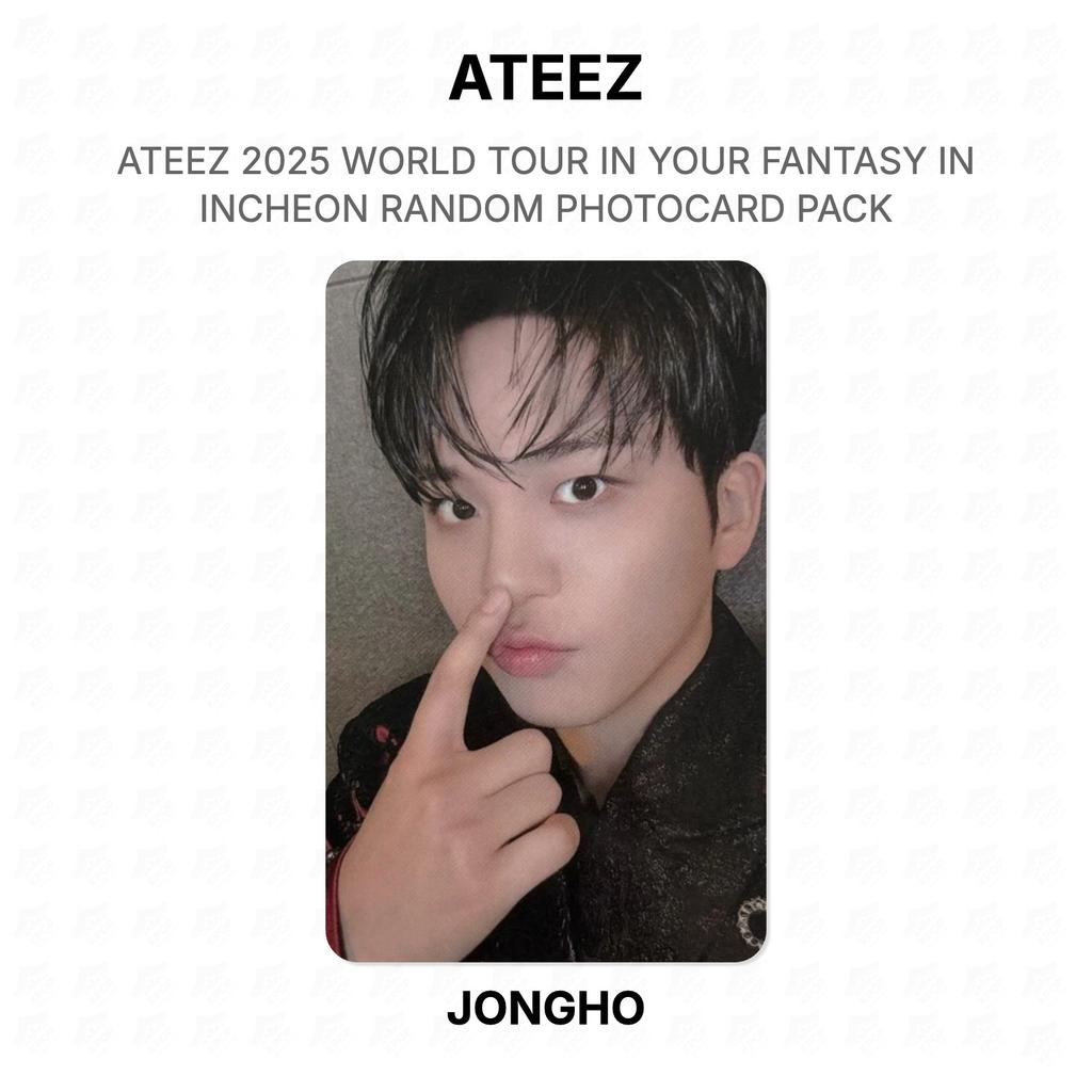 ATEEZ 2025 WORLD TOUR IN YOUR FANTASY IN INCHEON RANDOM PHOTOCARD PACK Official Photocard