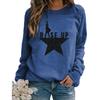 Women's Graphic Crew Neck Sweatshirt Long Sleeve Loose Casual Western Pullover