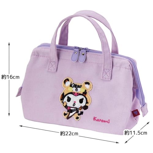 Skater Cool Clasp Lunch Bag Kuromi Headpiece Sanrio KGA1-A