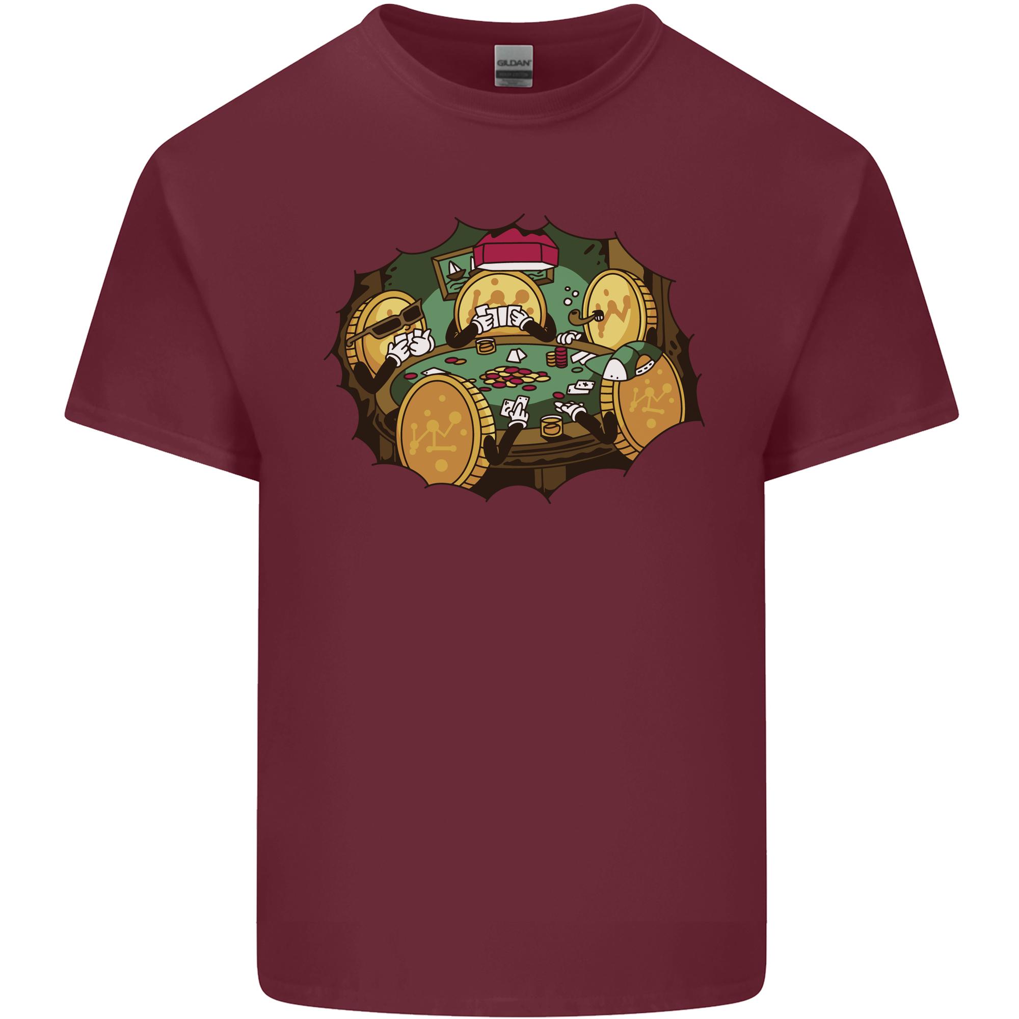 Crypto Poker Cryptocurrency Unisexs Light Cotton TShirt S