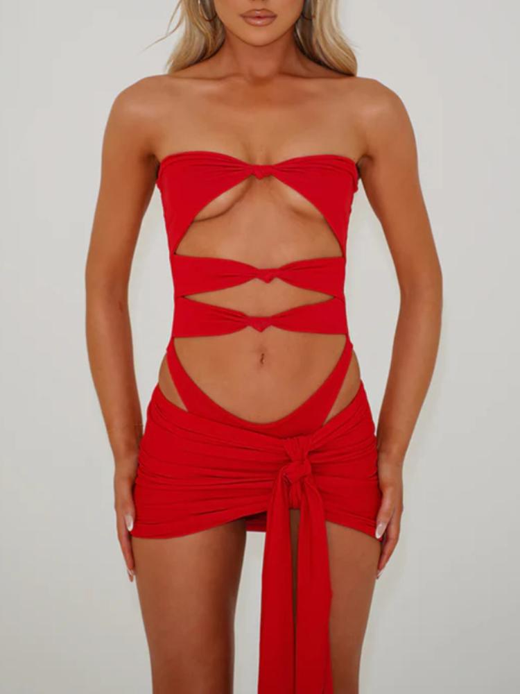 

Купальники из двух частей, сексуальные женщины, выдалбливают однотонный купальник, купальный костюм с эффектом пуш-ап, пляжная вечеринка, женский с открытой спиной, сладкий модный дизайн, боди, бикини S красный