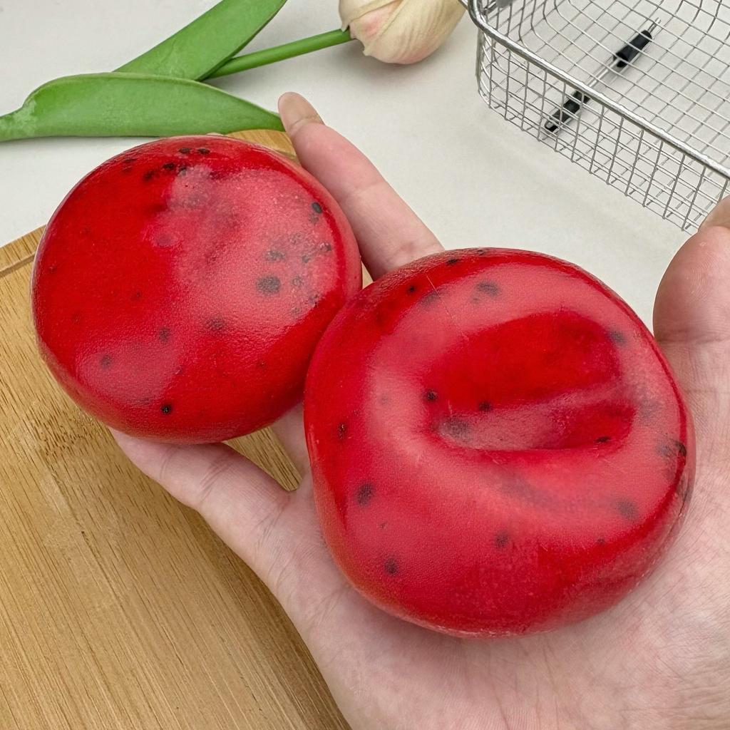 Soft Watermelon Smoothie Handmade Squishy Ball, Vaseline Reusable Moldable Squeeze Toy, Anti Anxiety Fidget Toy For Adults