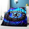 Chelsea F.C Pattern Blanket for Home Decoration, Bed, Sofa, Car Travel, Camping, Suitable for All Seasons, Birthday Christmas Gift