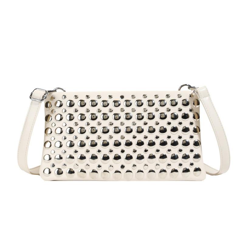 

Fashionable Personalized Rivet Bag Female Niche Punk Style One-shoulder Cross-body Casual Clutch