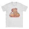 Kawaii Capybara Animal Tshirts Unisex Unisex Novelty 100 Cotton Tees Round Neck Short Sleeve T Shirt Gift Tops