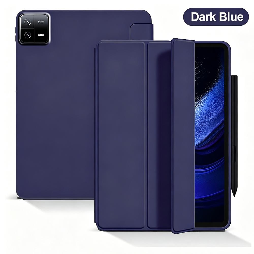 Case for Pad 6 Pro 11 / Pad 6 11'' , Ultra-Thin Folding Folio PU Leather Stand Cover Soft Silicone Back Shell