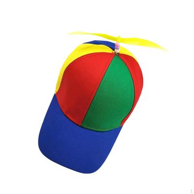 Funny Propeller Hat Baseball Cap Multicolor Rainbow Dragonfly Sun Top Helicopter