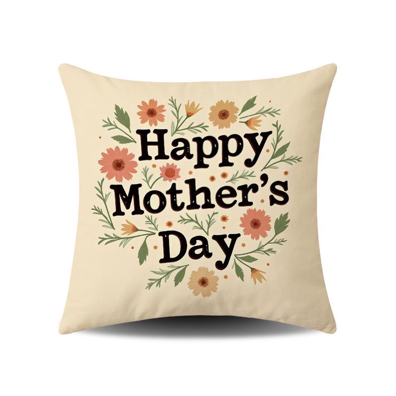 Mother's Day Festive Atmosphere Cushion Covers for Home and Sofa Decor