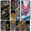 Black Dragon Chinese Loong Cover for Motorola Moto G82 G20 G22 G23 G32 G9 G8 G7 Power Plus G41 G52 G30 G71 E22 E13 E20 E32 Case