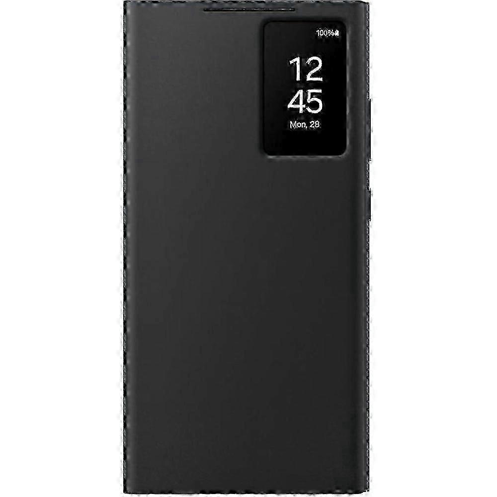 Galaxy S23 Ultra & S24 Ultra Smart View Wallet Case Protective Cover, Black - Compatible with Samsung Devices