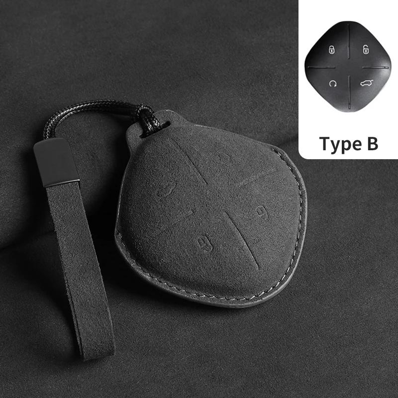 Suede Car Key Case Cover for Chery Jetour Dashing X-1 Plus DTC IDM 2022 2023 for Chery JETOUR X70 X70plus X70m X90plus X95pro