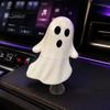 Cute Room Decor Ghost Night Light with Spring Base, USB Powered Mini Spooky Halloween Funny Bedroom Tree Topper LED for Party, Office Desk, Home