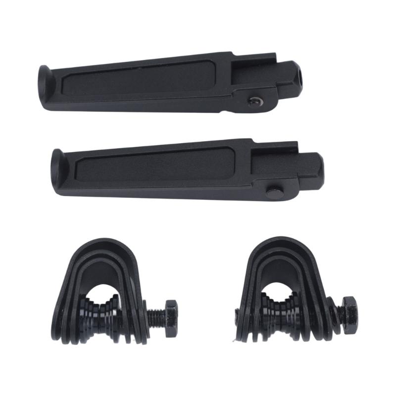 Aluminum Motorcycle Hinge Peg Pair with Support Platform for Daily Road Use Garage Service and Parking Control