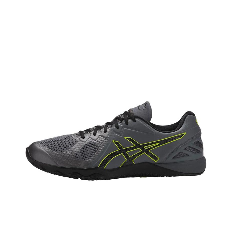 Asics Conviction X 1 Удобные Прочные Дышащие Низкие Беговые Кроссовки Мужские кроссовки Серый Желтый S703N-9790 44