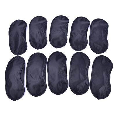 10 Stück Augenmaske Schattenabdeckung Schlafmaske Nachtschlaf Schwarz ,