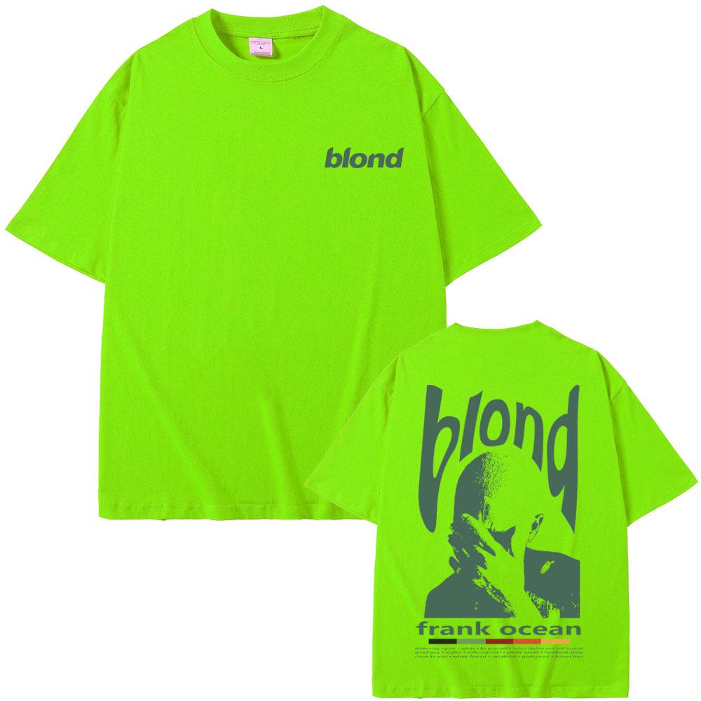 

Rapper Frank Hip Hop Oversized T-shirt Cool Ocean Fashion Vintage T Shirt Blond Pop Music T-shirts Unisex s Casual Cotton T Shirts 3XL