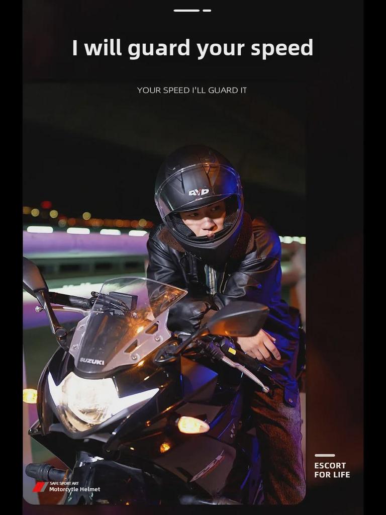 168 Dual Lens Electric Motorcycle Full Helmet