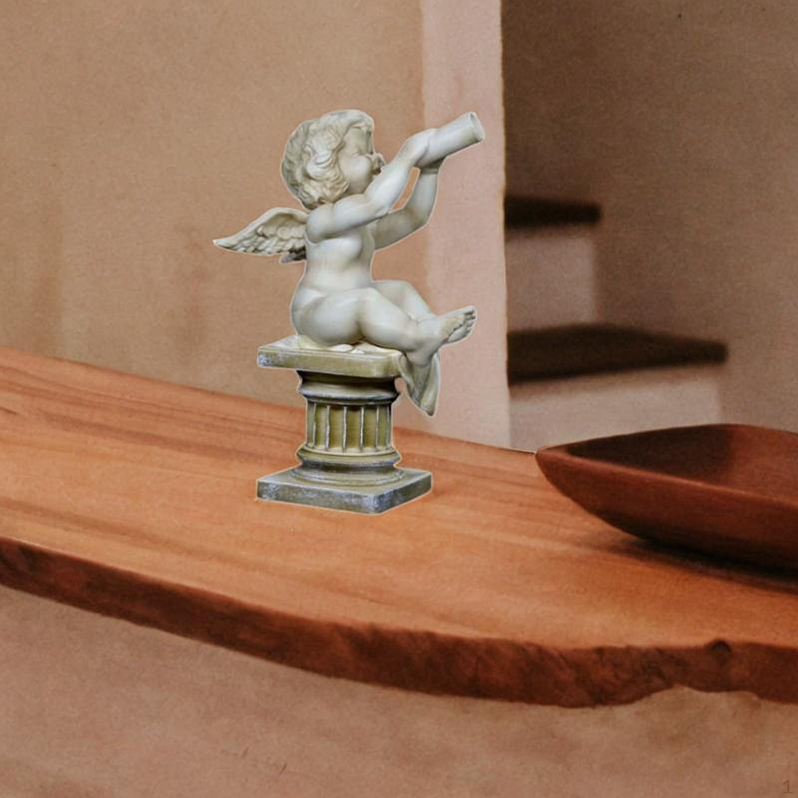 

Статуя ангела Фігурка Херувим Скульптура Подарунок Домашній декор Крило Орнамент Настільна фігурка для бару готелю With Bottle