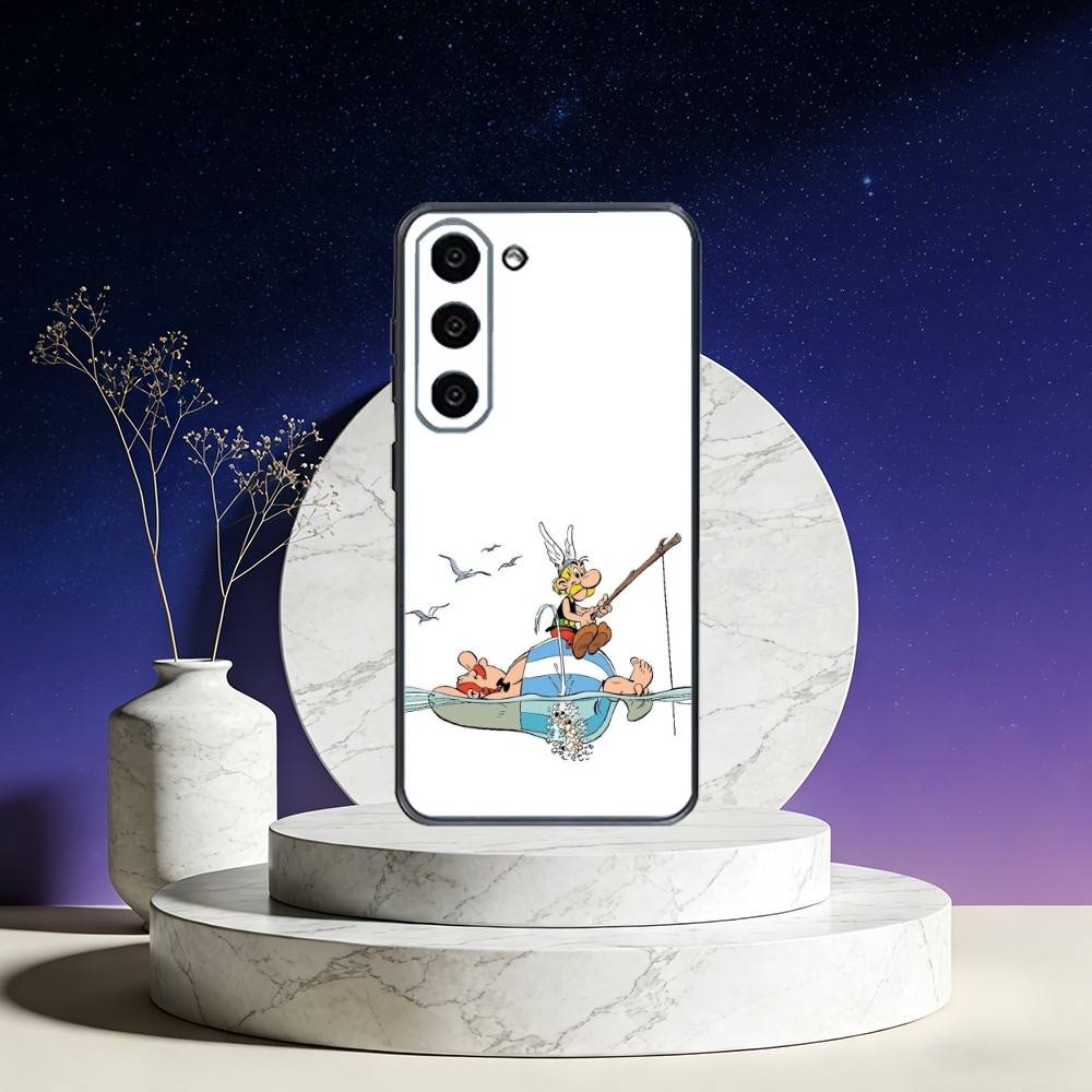 A-Asterix C-Cartoon O-Obelix Phone Case For Samsung Galaxy A73,A72,A71,A70,A53,A52,A51,Others Soft Black Cover
