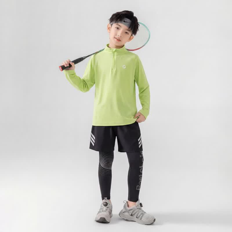 Yoyo One Boys' Quick-Dry Pullover Long Sleeve Sports Set