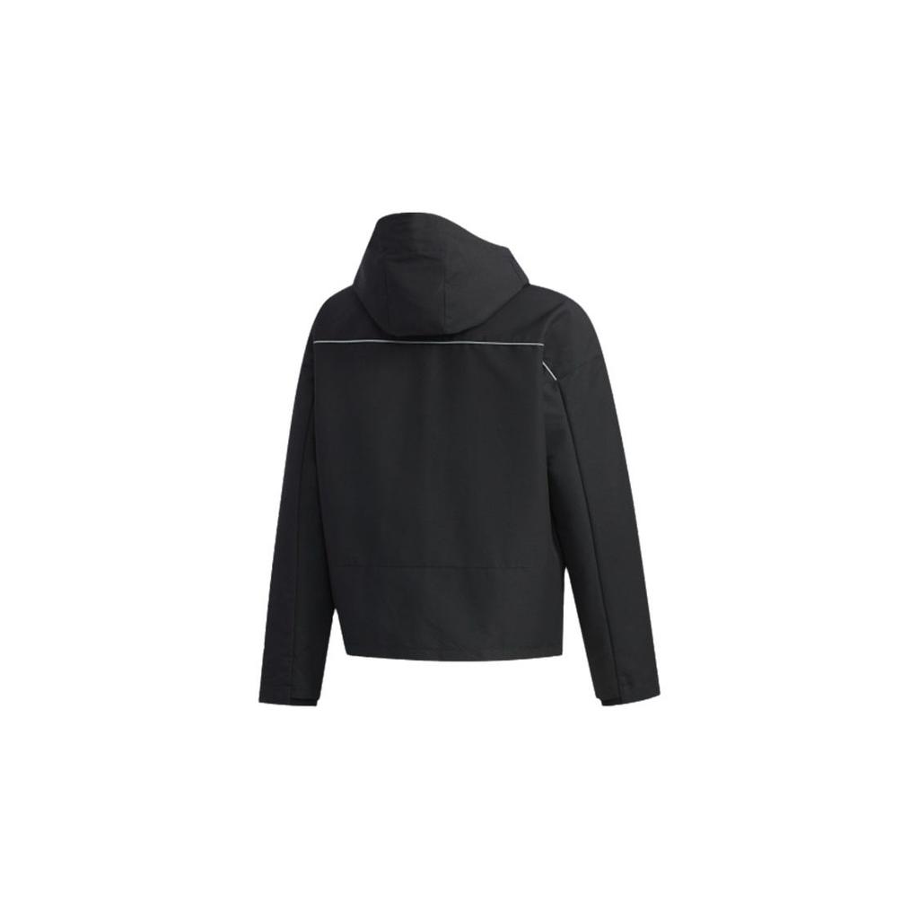 adidas Jackets Men's Black Hooded Moderate Mock Two Piece FJ0181