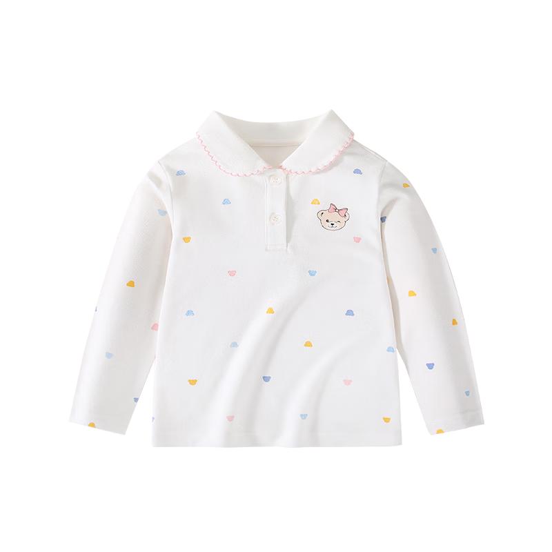 Classic Teddy Girls  Long Sleeve Polo Shirt 90