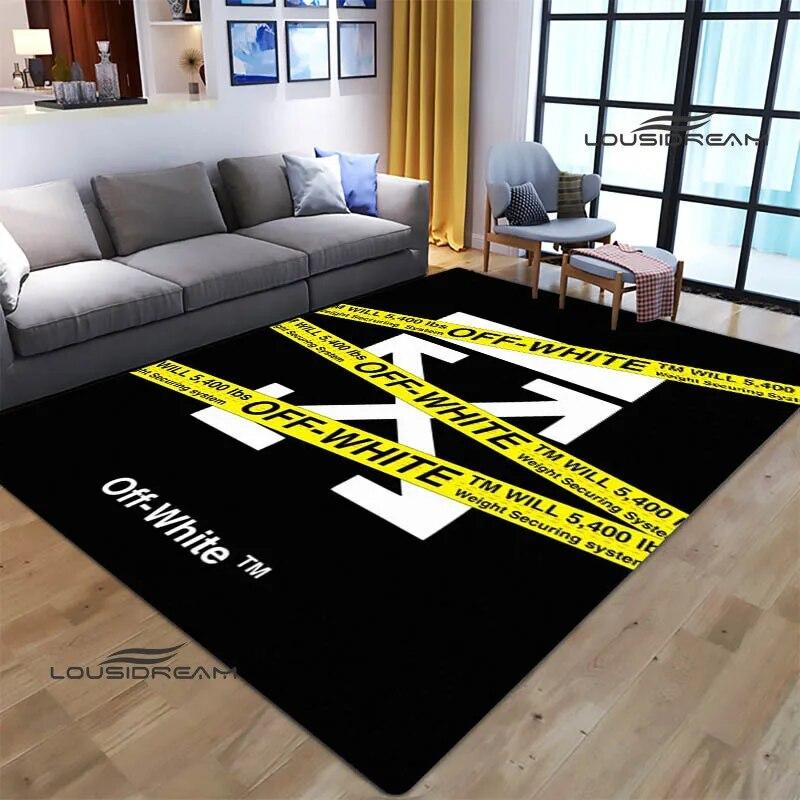 

Off Retro Printed Carpet Non-slip Carpet White Yoga Mat Outdoor Carpet Bedroom Decor Rugs Living Room Birthday Gift