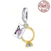 Ahthen Authentic Copper Beads Wedding Ring Love Letter Charm Fit Snake Chain Bracelets Necklaces For Women Fashion Jewelry Producing
