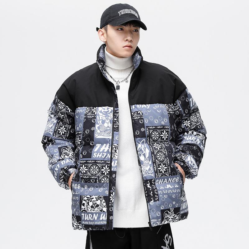 Thickened Cotton-padded Coat Men's Winter Warm Collar Cotton-padded Jacket