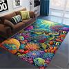 Colorful Sea Turtle Carpet Rug for Living Room Bedroom Home Sofa Decoration,Kids Play Non-slip Floor Mat