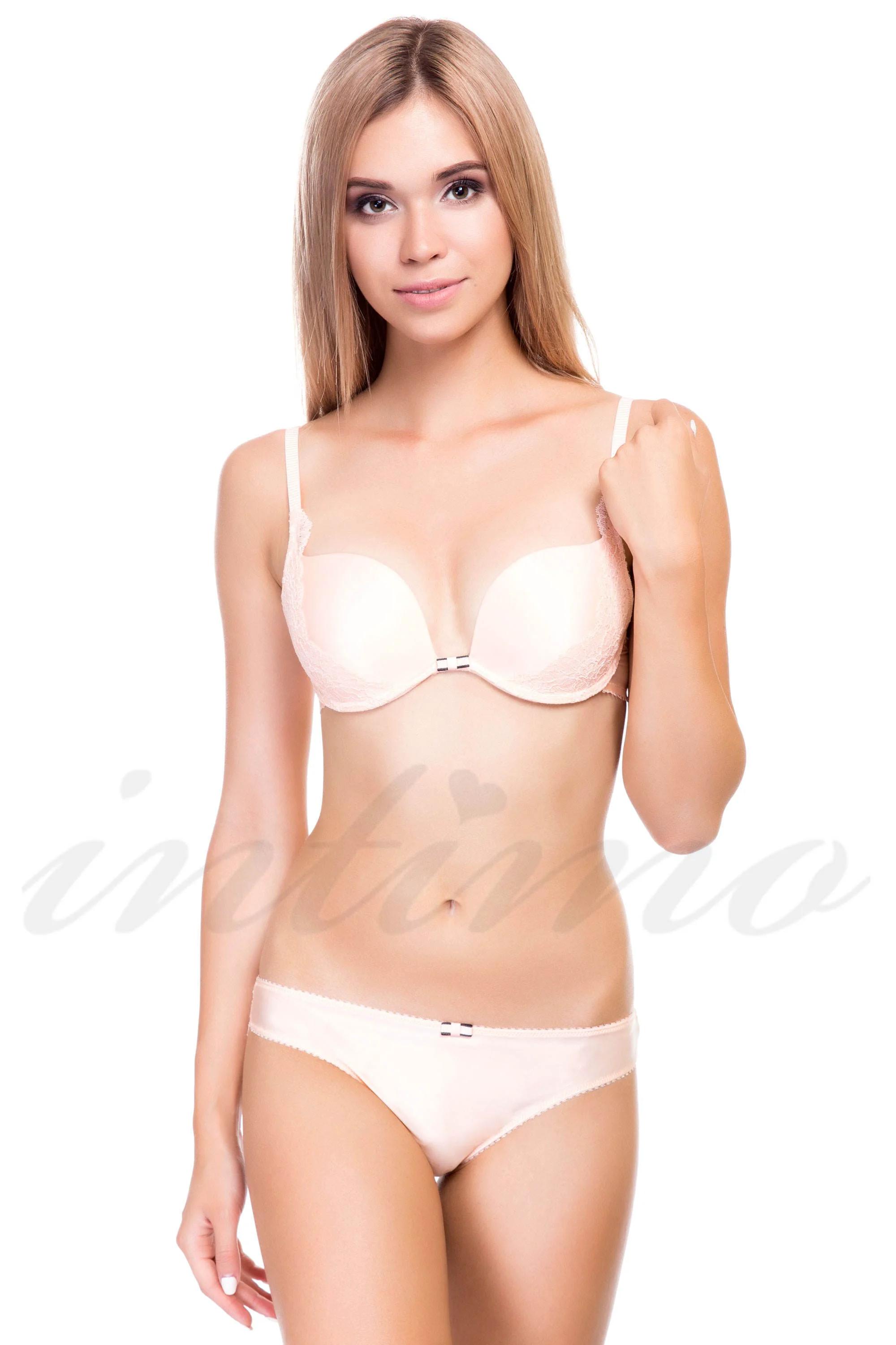 

Комплект білизни: бюстгальтер push-up і трусики бразилиана Jolidon (47594) 70B/S рожевий