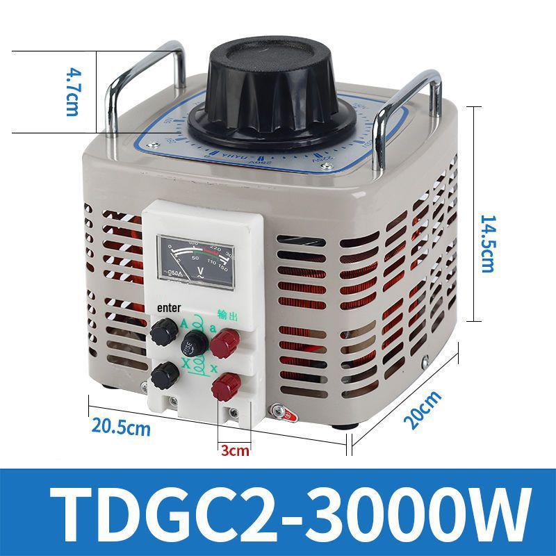 220V Single-Phase TDGC2-500W Autotransformer 5kW Foam Cutter Regulator 0-250V