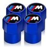 4Pcs/Set Car Tire Valve Caps Premium Metal Rubber Seal Accessories For BMW-M M8 M7 M6 M5 M4 M3 M2 M1F30 F10 F35 F15 F16 E39 E46 E36 E60 E90 X3 X5 X6
