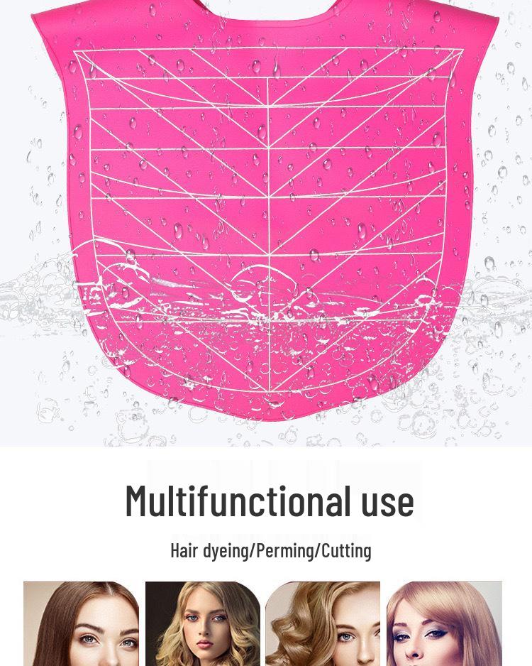 Silicone Hairdressing Neck Wrap Shawl for Perming, Dyeing, and Cutting - Anti-Split Ends, Oil Treatment, Portable Hair Styling Tool