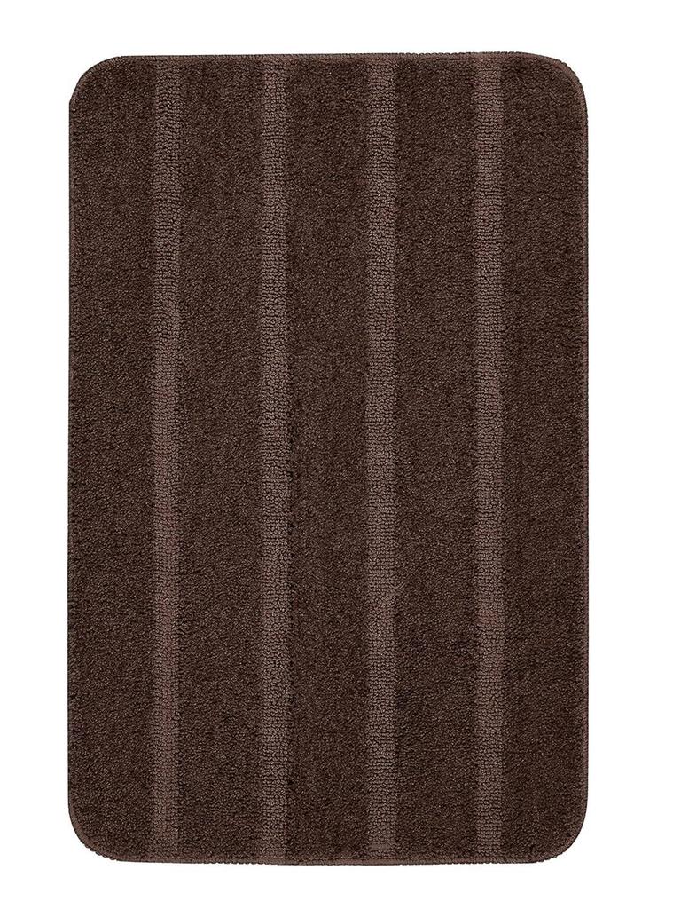 Covor de Ușă Moale din Microfibră Anti-Alunecare pentru Acasă|Set Covorașe de Baie 2 Bucăți(Maro, 35X50 cm)