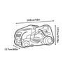 Outdoors Lawn Mower Cover Tractor Cover Riding Lawn Mower Cover with Drawstring and Storage Bag