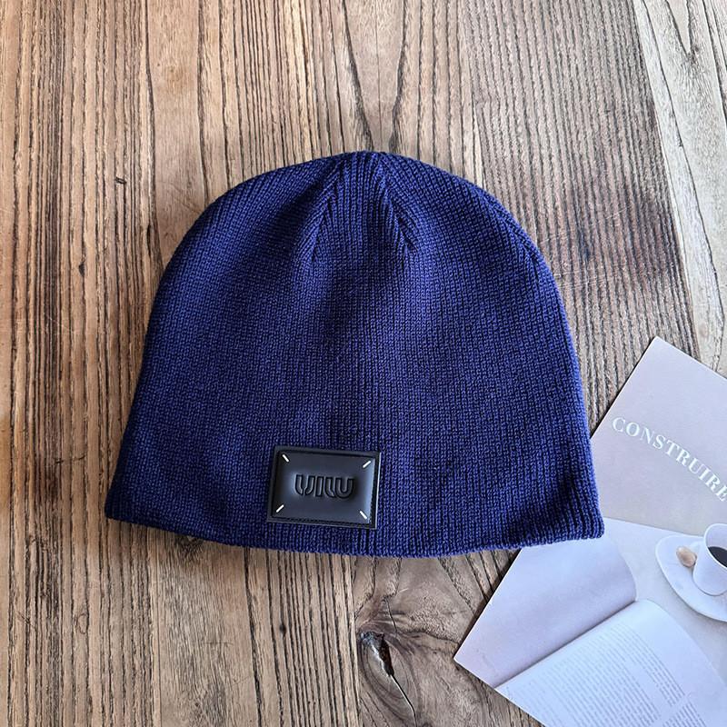 Solid Trendy Color High Top Wool Hat Letter Pattern Youth Streetwear Season Cold