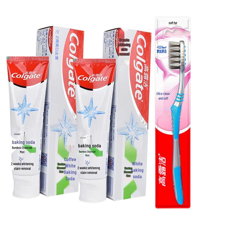 

Colgate Baking Soda Whitening Toothpaste & Toothbrush Family Pack