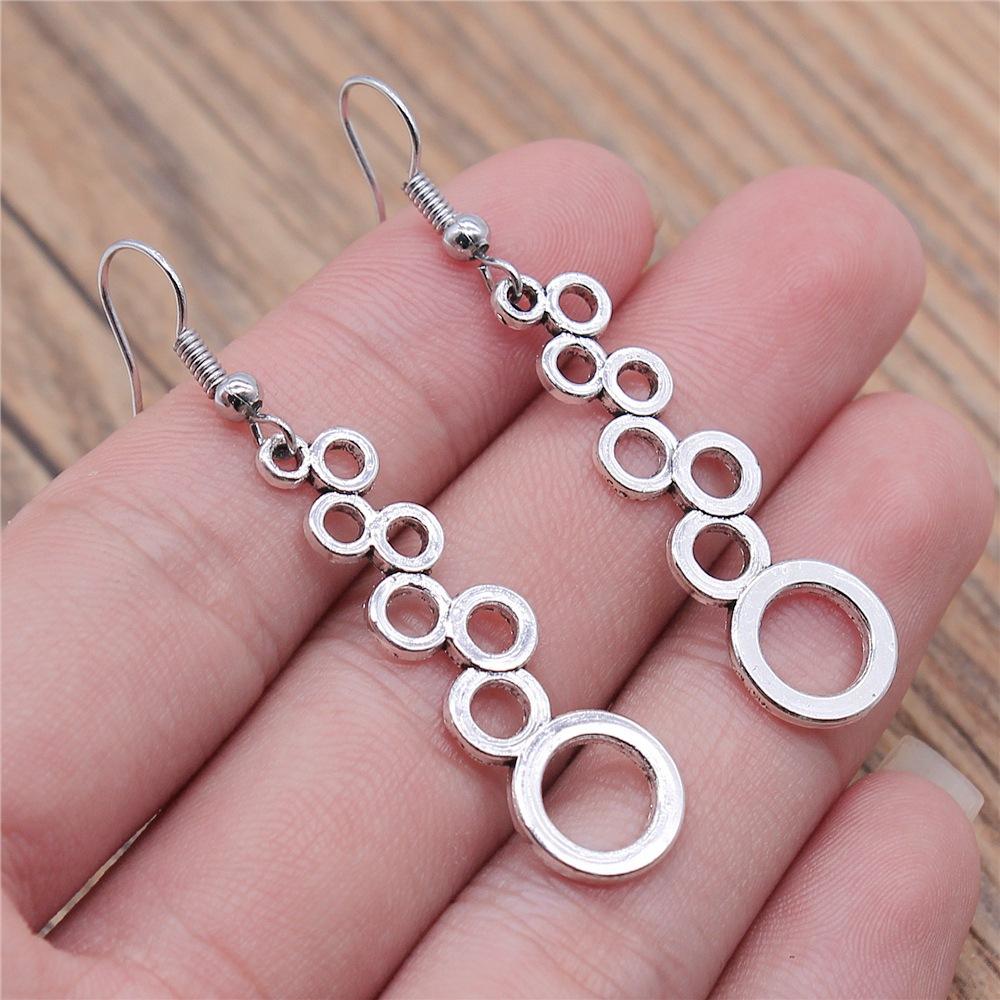 30 Styles Women Fashion Simple Handmade Earrings Geometric Swirl Triangle Teardrop Pendant Dangle Earrings