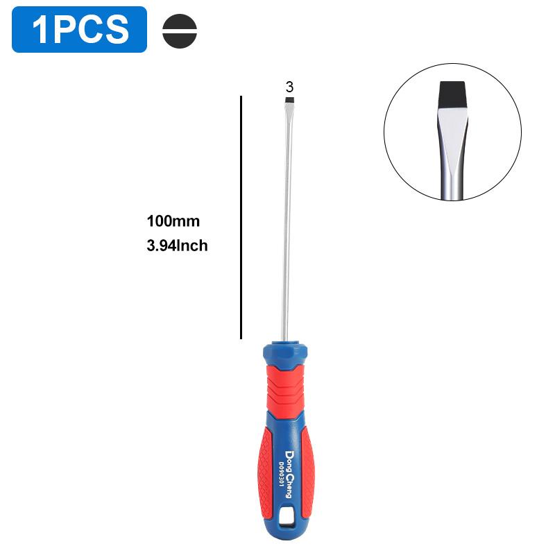 Screwdriver Set Phillips Slotted CRV Steel Magnetic Tip Heat Treated TPR Grip Handle 3 5 6 8mm PH0 PH1 PH2 PH3 Hand Tools 4