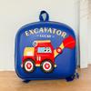 Playful And Stylish Childrens Backpack With Excavator Print Soft Oxford Fabric For Boys And Girls
