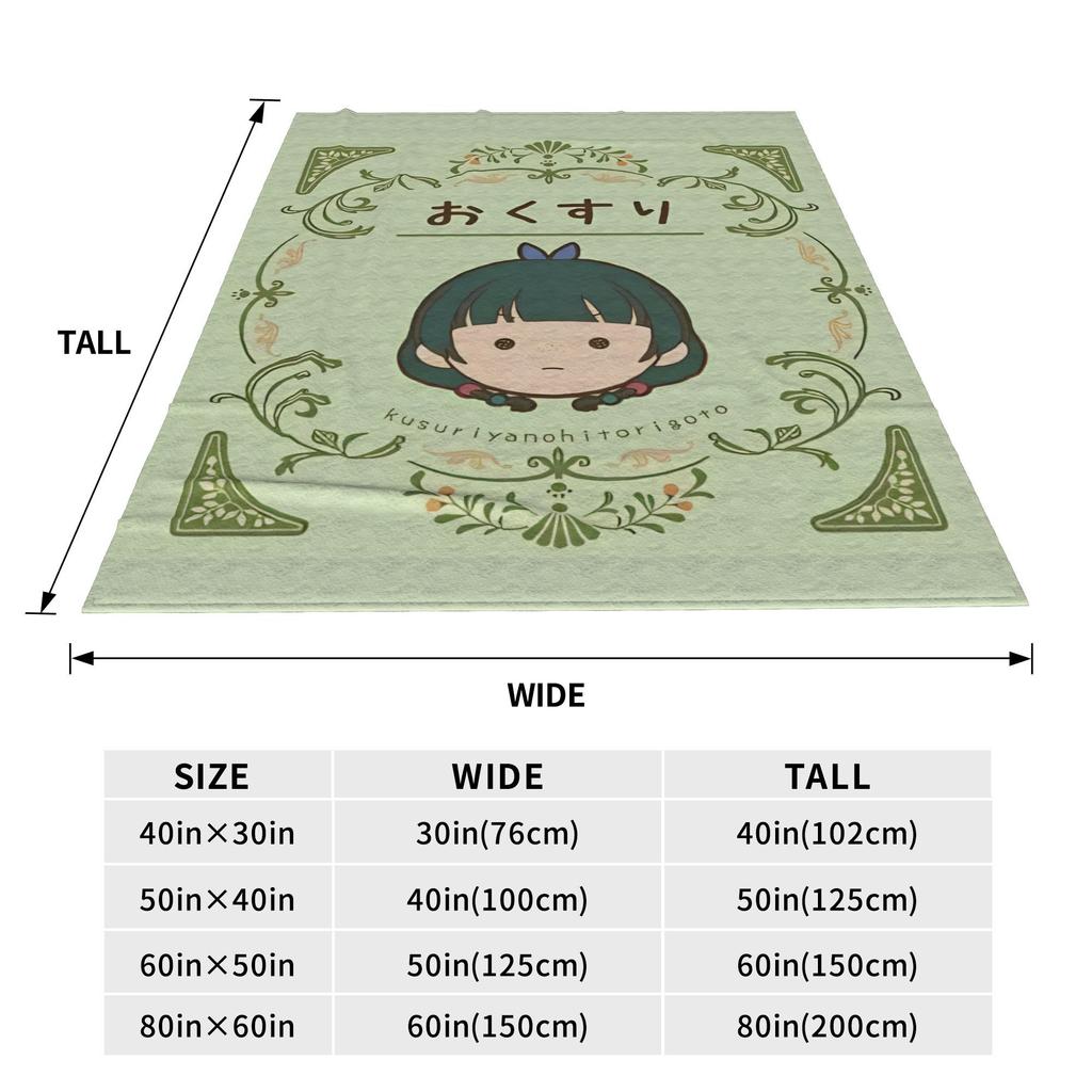 Maomao Anime Blanket The Apothecary Diaries Flannel Vintage Soft Throw Blankets for Home Restaurant Autumn/Winter,