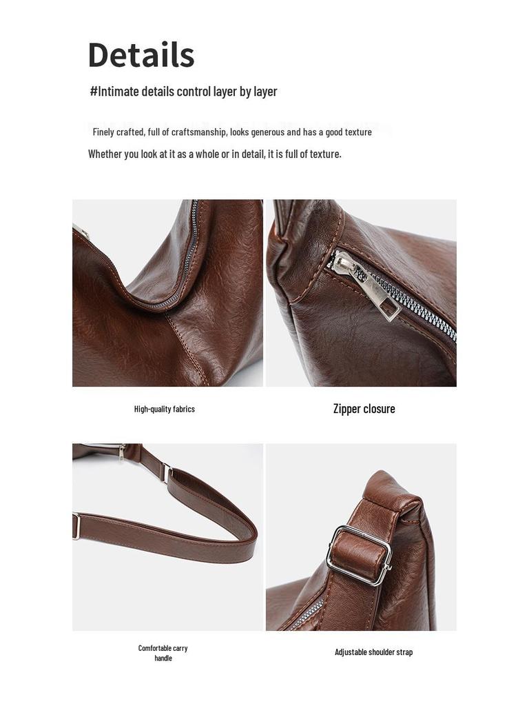 Retro Myer Large-Capacity Tote Bag: Fashionable, Versatile, Commuter-Friendly, High-End, Single-Shoulder, Crossbody Women's Bag.
