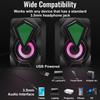 X2 Mini USB Desktop Subwoofer Speakers - Compact Wired Computer Audio
