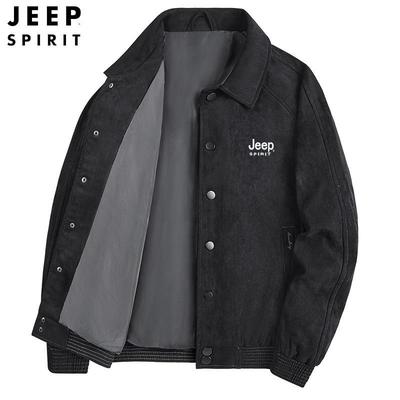 Men's Korean Style Casual Turn-Down Collar Jacket for Spring and Autumn