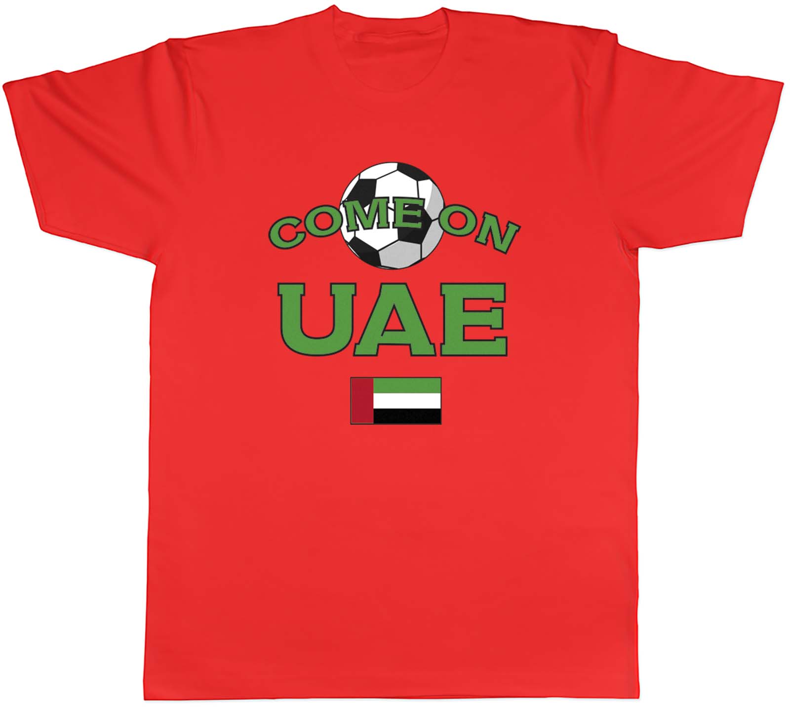Unisexs T Shirt UAE Football Come On Sports Unisex Tee Gift S