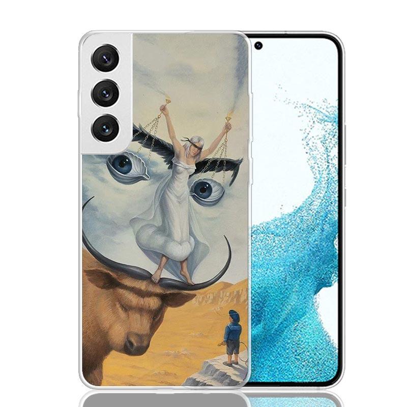 Salvador Dali Kunst Für Samsung Galaxy S25 S24 S23 S21 S22 Ultra Handyhülle S10 Plus S20 FE + Gehäuse Schale Cover